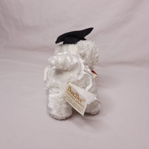 Dan Dee Collectors Choice Graduation Dog Plush White With Cap  Diploma - Picture 4 of 6